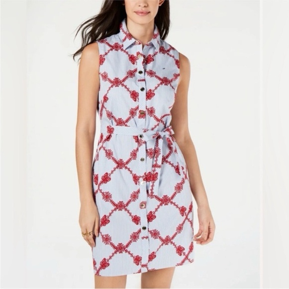 Tommy Hilfiger 100 cotton button front dress